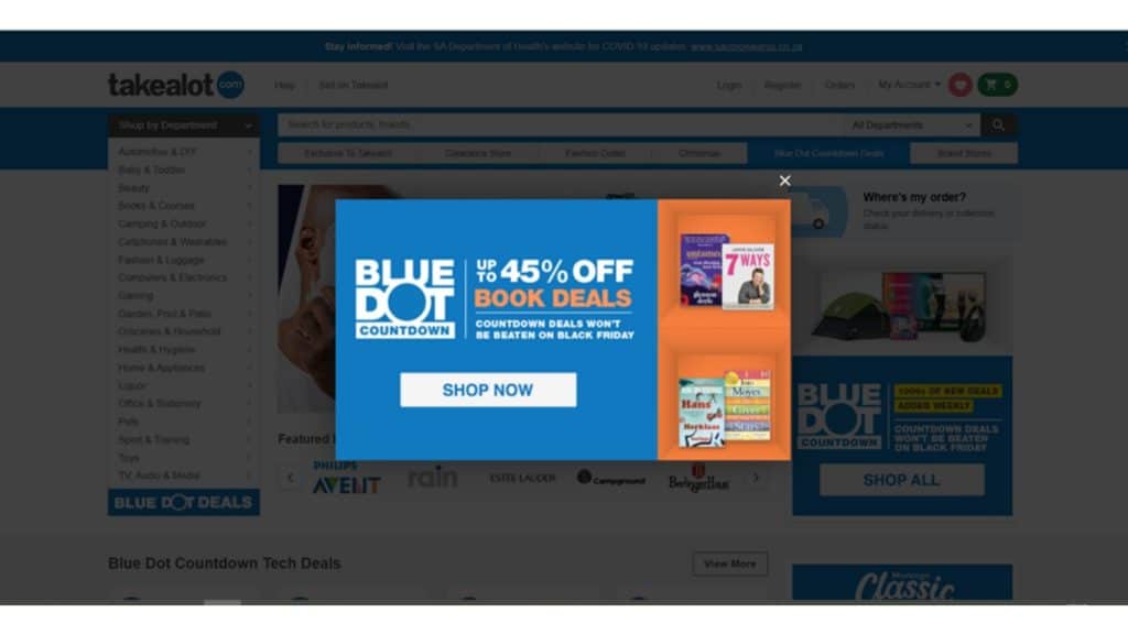 Takealot Call to action phrases